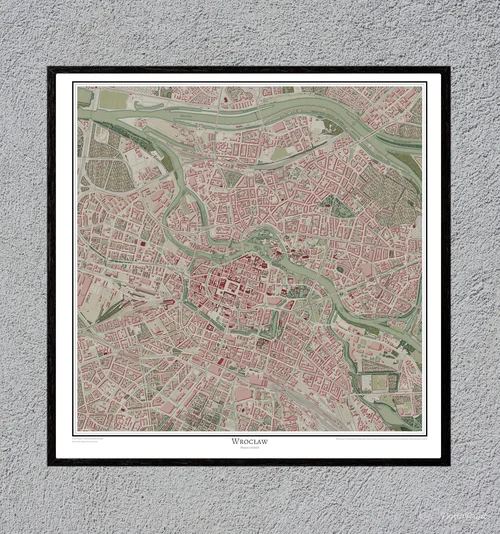 Plan Wrocławia (2023) -  skala 1:10000