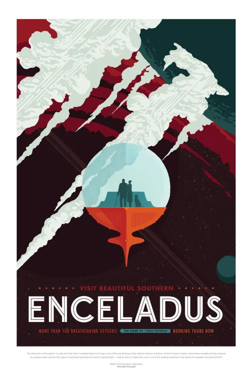 Enceladus ⏺ Lodowy księżyc Saturna