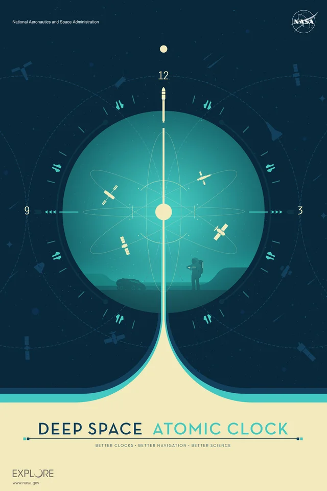 Deep space atomic clock (błękitny)